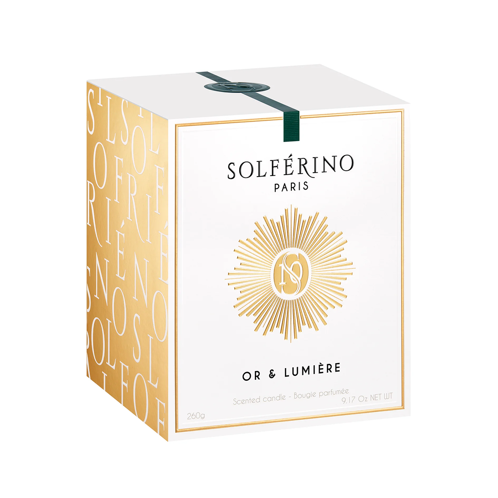 Packaging bougie Or & Lumière